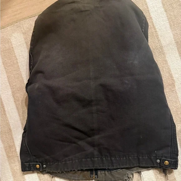 Carhartt Kids Black Jean Jacket with Yellow Logo - Picture 4 of 10